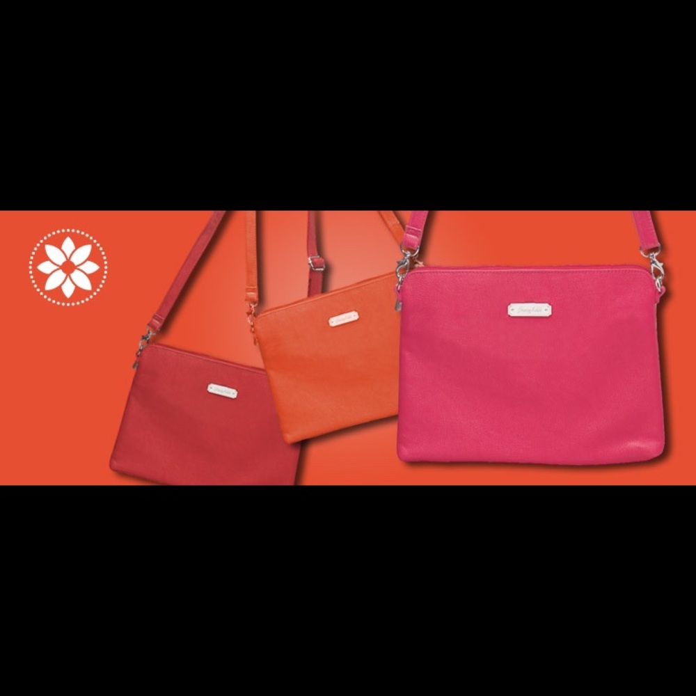 Purple laptop pouch with carry strap